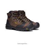 tierra oscura/negro calzado KEEN portland 6" T0822B303 hombres - Imagen 2
