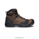 tierra oscura/negro calzado KEEN portland 6" T0822B303 hombres