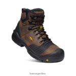 tierra oscura/negro calzado KEEN portland 6" T0822B303 hombres - Imagen 3