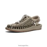 Timberwolf/plaza topo calzado KEEN uneek T0822B114 hombres - Imagen 3