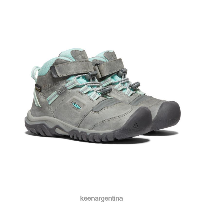 tinte gris/azul calzado KEEN bota impermeable ridge flex T0822B906 pequeños niños - Imagen 2