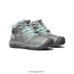 tinte gris/azul calzado KEEN bota impermeable ridge flex T0822B947 niños grandes - Imagen 2