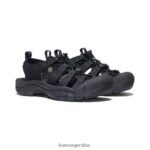 triple negro calzado KEEN newport h2 T0822B414 mujer - Imagen 2