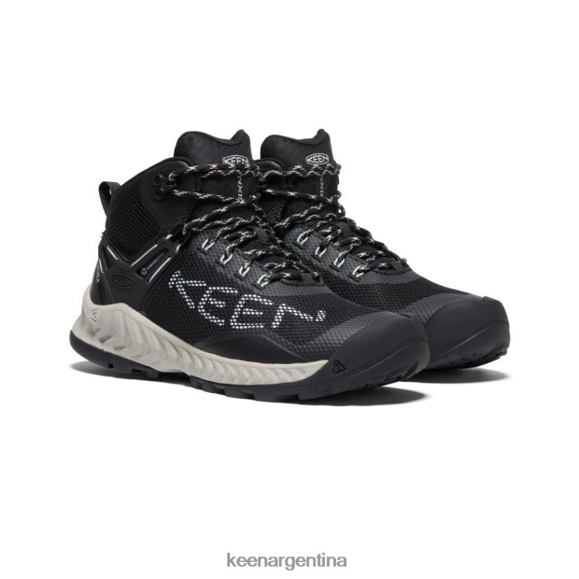 vidrio negro/azul calzado KEEN bota impermeable nxis evo T0822B467 mujer - Imagen 2