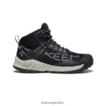 vidrio negro/azul calzado KEEN bota impermeable nxis evo T0822B467 mujer