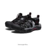 vino negro/frambuesa calzado KEEN newport h2 T0822B404 mujer - Imagen 2