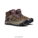 Weiss/Boysenberry calzado KEEN targhee iii impermeable medio T0822B569 mujer - Imagen 2